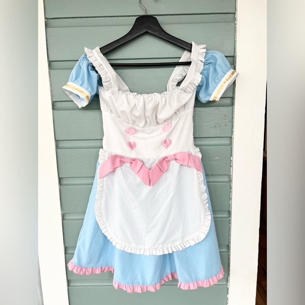 Chamber of pastel Lolita maid dress mini dress kawaii cute Japanese coquette S